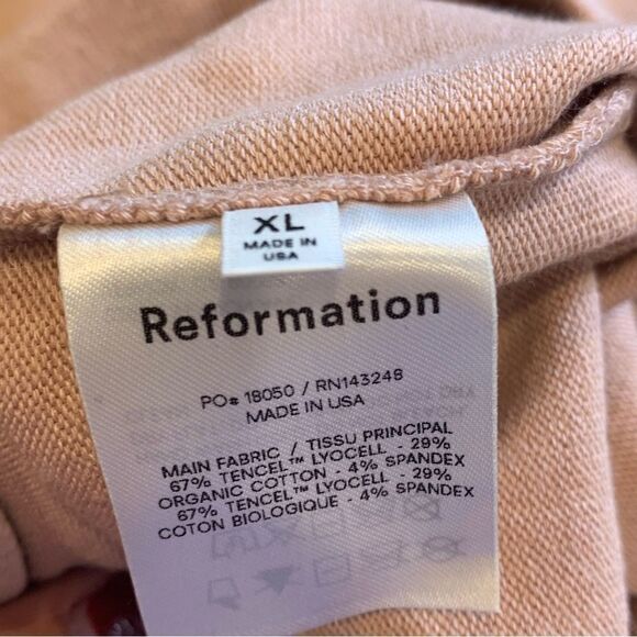 Reformation Cirrus Crop Straight Leg Knit Pants Size XL - Picture 10 of 10